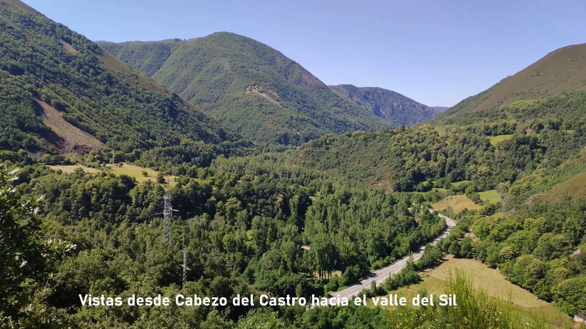 vistas desde Cabezo del Castro, Palacios del Sil, León