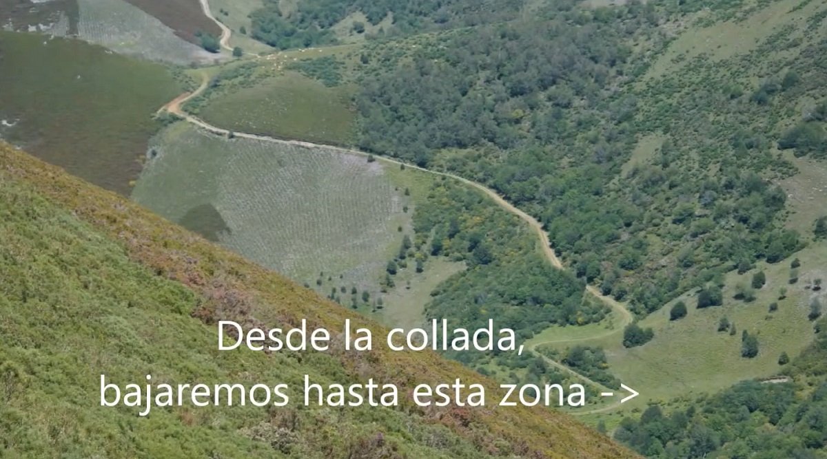 camino sobre el reguero del Rebollaz