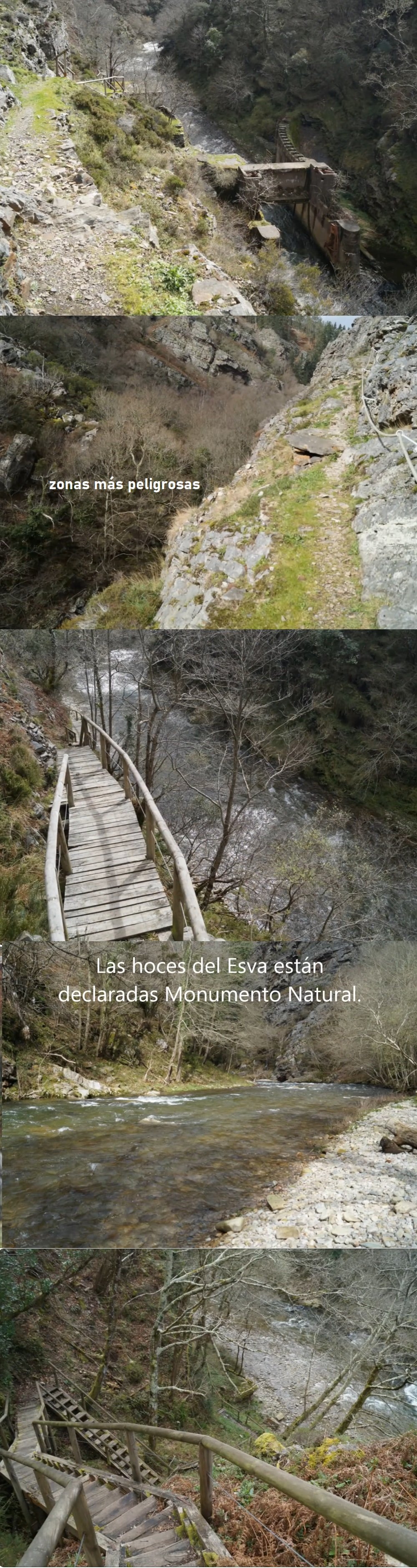 escaleras Hoces del Esva