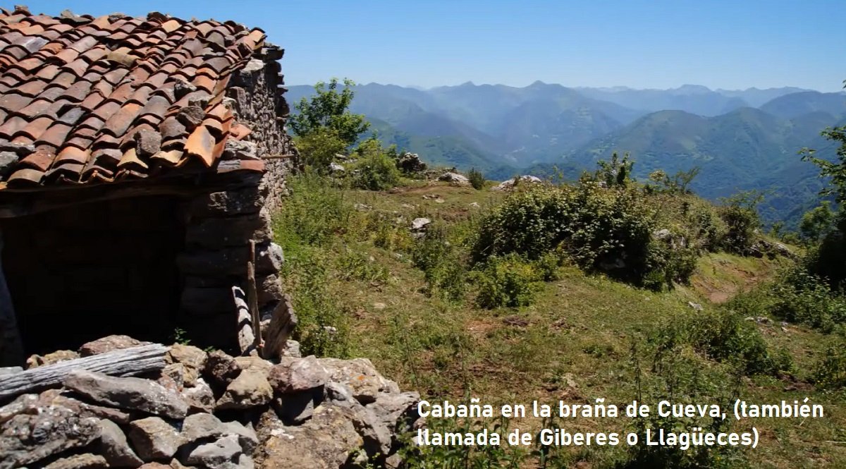 cabaña en la braña de Cueva, en Belmonte de Miranda, Asturias