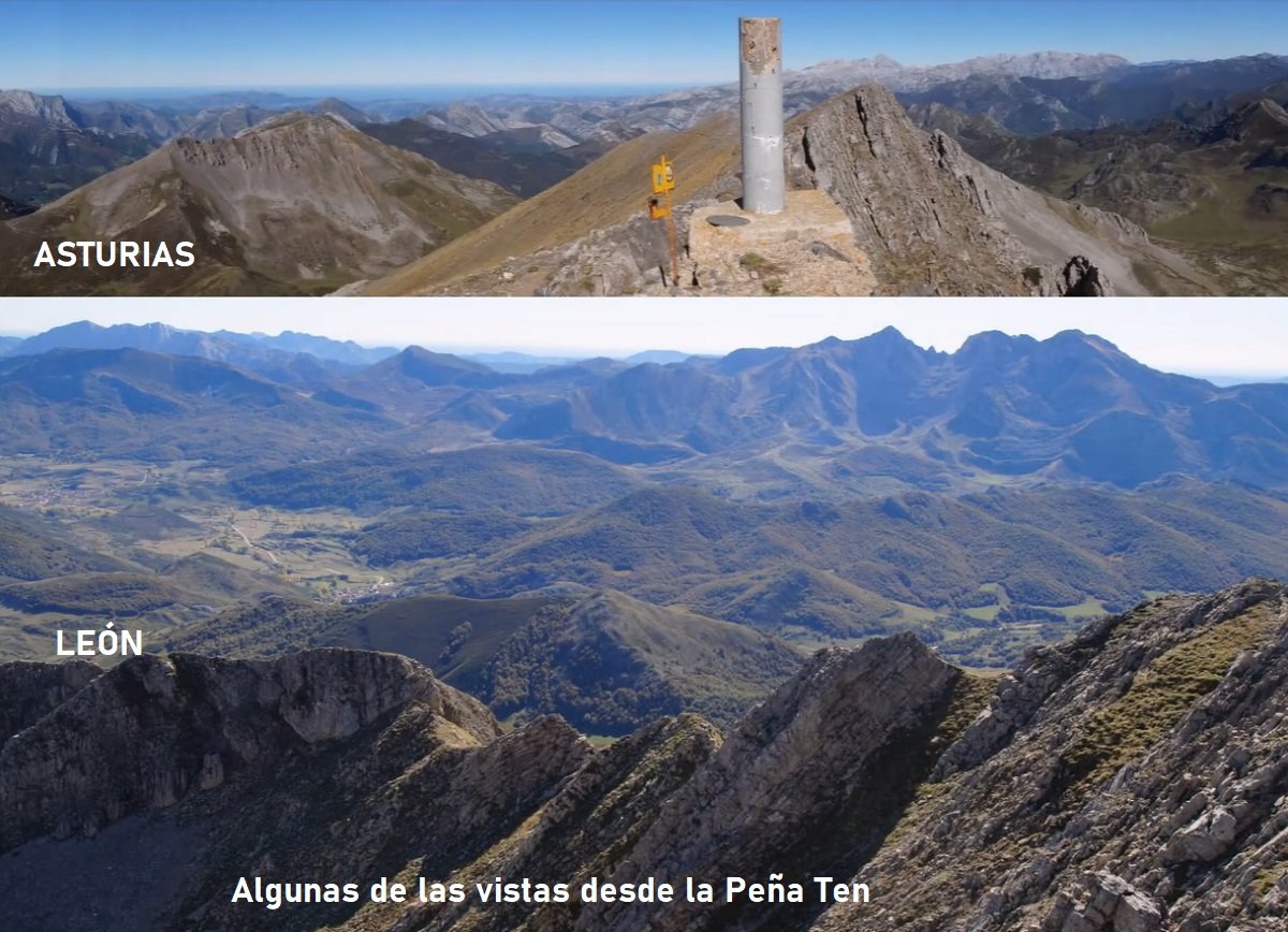 cresterío de la Peña Ten y vistas