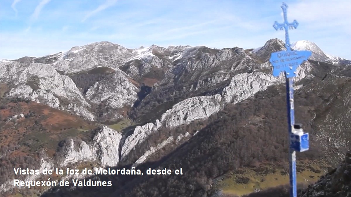 vistas desde el Requexón de Valdunes hacia la Foz de Melordaña
