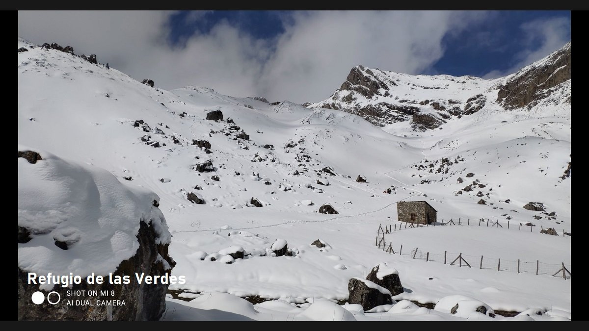 Laguna de las Verdes en invierno