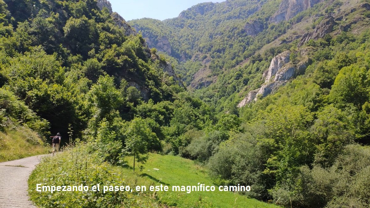 camino hacia La Llamera o Valle del Lago